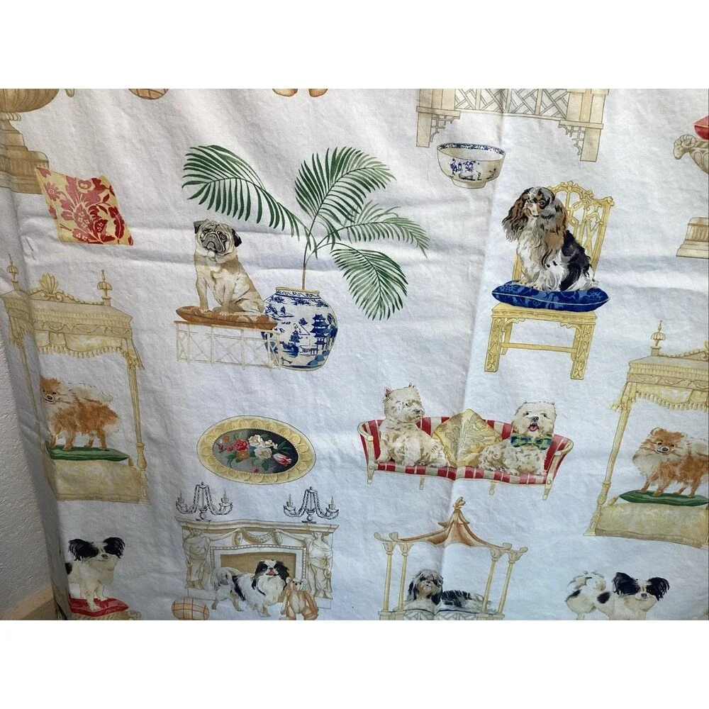 legacy pampered pooch shower curtain dogs